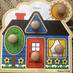 Melissa‎ & Doug: First Shapes Jumbo Knob - 5 Pieces